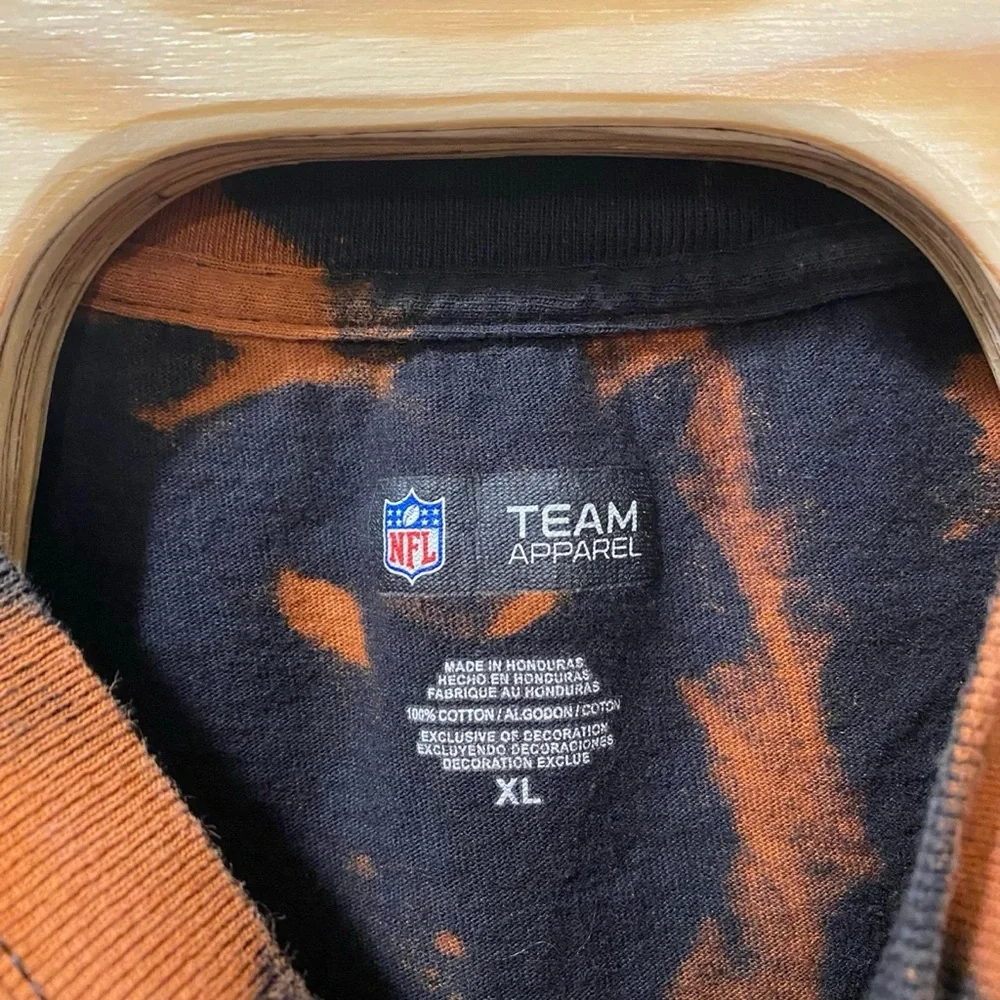 Men’s XL NFL Pittsburgh Steelers Spell Out Upcycled Bleached Tie Dye Shirt - Picture 6 of 10